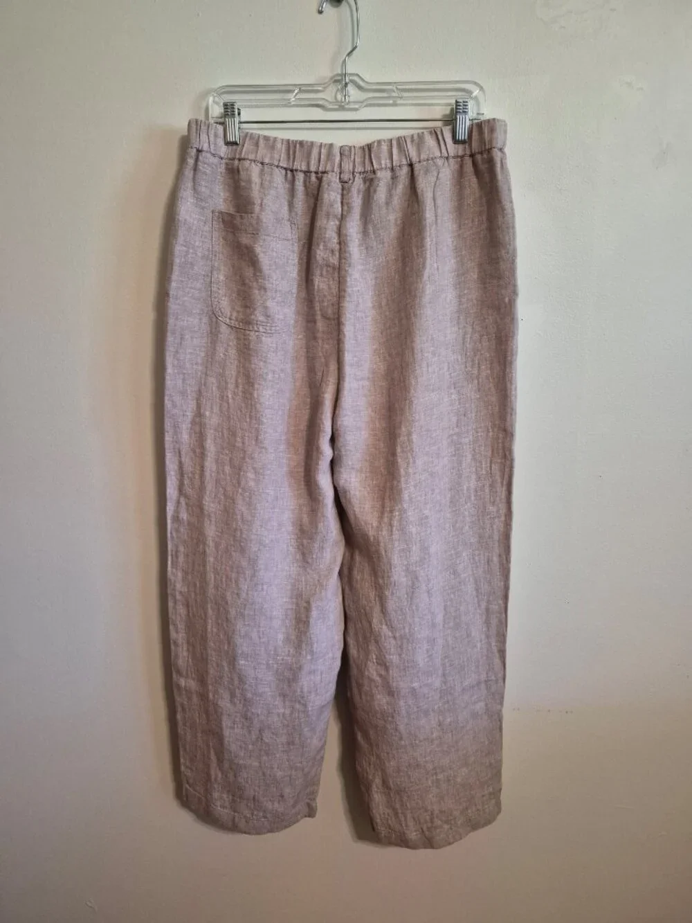 Quince 100% Linen Wide Leg Pants Vintage Pink Chambray Large
